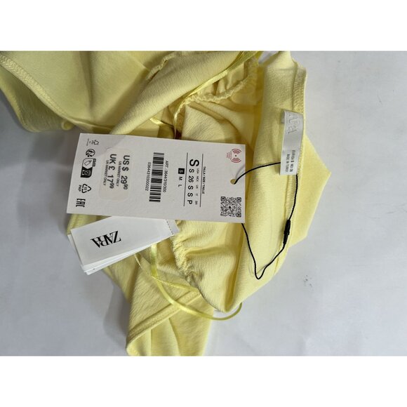 Zara Halter Ruched Top in Yellow - Picture 5 of 5